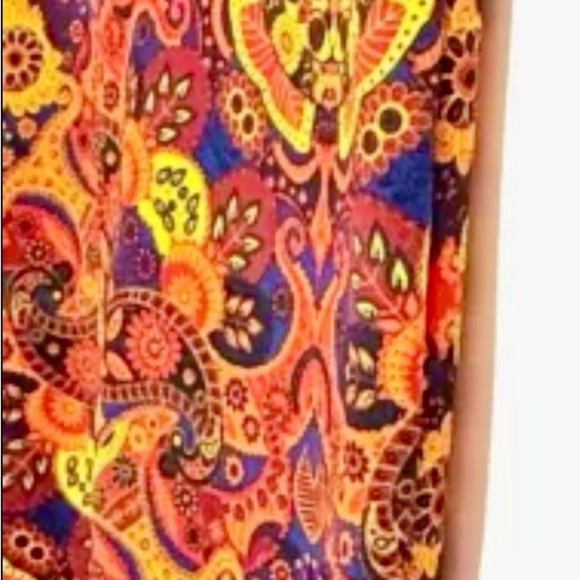 Lularoe Women’s Paisley Print Pencil Skirt S Multicolored Knee Length Stretchy - Picture 4 of 8